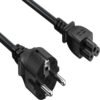 1.5M / 1.8M EU Plug C5 2-Pin AC Laptop Power Cord – IEC Computer Charger Extension Cable