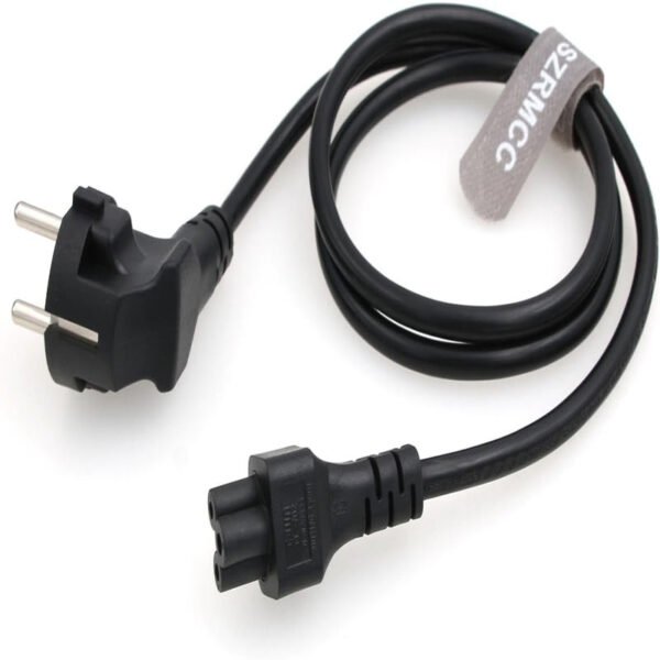 1.5M / 1.8M EU Plug C5 2-Pin AC Laptop Power Cord – IEC Computer Charger Extension Cable