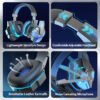 SY830mv Gaming Headset with Mic – High-Quality Bass 3D Stereo Headphones for PC & PS4