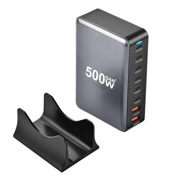 H55013d0d6d6f488cbba87370ac3a7124k.jpg 500W Fast Charging Station – 8-Port USB Multi-Device Charger with PD 3.0 & Quick Charge 3.0
