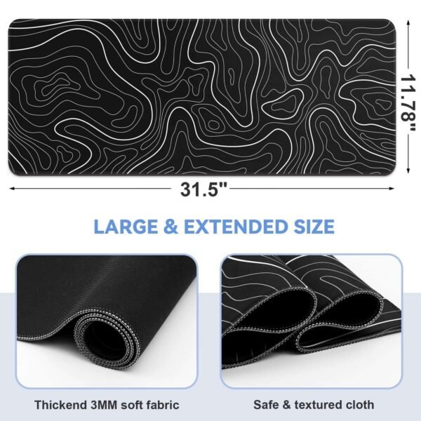 Customizable XXL Gaming Mouse Pad – Personalized Large Waterproof Desk Mat with Non-Slip Rubber Base
