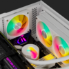 UpHere 5V 3-PIN ARGB 120mm PWM PC Case Fans – Quiet Cooling, 1650 RPM