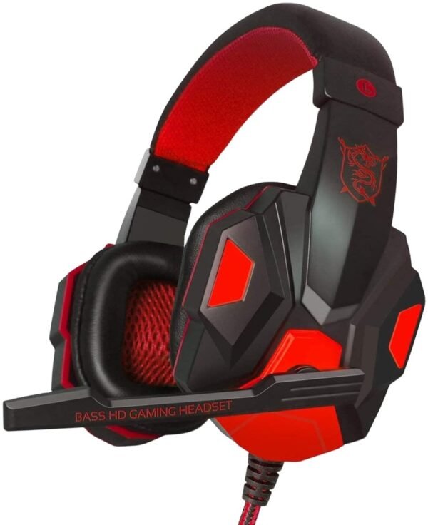 SY830mv Gaming Headset with Mic – High-Quality Bass 3D Stereo Headphones for PC & PS4