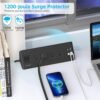 USB-C Desk Clamp Power Strip Charging Station – 4 Outlets, 4 USB-A Ports, 2 Socket Extension for Tabletop