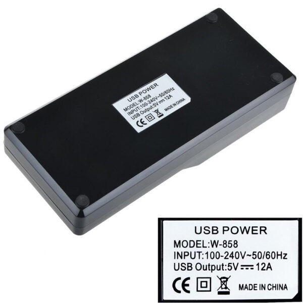 12-Port Multi USB Charger Station – Multifunction Fast Charging Hub 5V/2.4A for Multiple Devices
