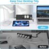 USB-C Desk Clamp Power Strip Charging Station – 4 Outlets, 4 USB-A Ports, 2 Socket Extension for Tabletop