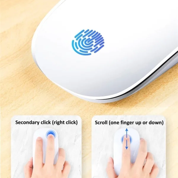 cn-11134207-820l4-mh9xde46q32kdf.webp Wireless Bluetooth Rechargeable Silent Multi-Arc Touch Mouse Ultra-Thin Mouse for MacBook / Laptop