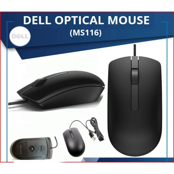 f49872493fc34969419c6c0b93b0aa22.webp Dell MS111 / MS116 Optical USB Wired Mouse – Reliable & Comfortable Everyday Mouse