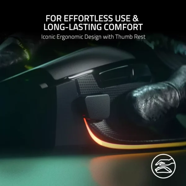 Razer Basilisk V3 Customizable Ergonomic Gaming Mouse – Fastest Switch & Chroma RGB Lighting