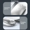 D Rechargeable Wireless Mouse – 2.4GHz USB Receiver Optical Adjustable Silent Mouse for PC & Laptop