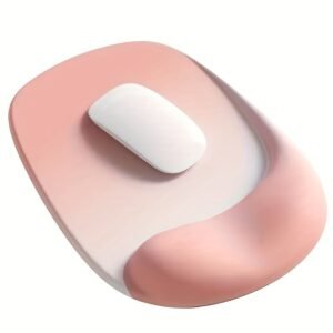 Ergonomic Mouse Pad with Gel Wrist Support Premium Lycra Fabric
