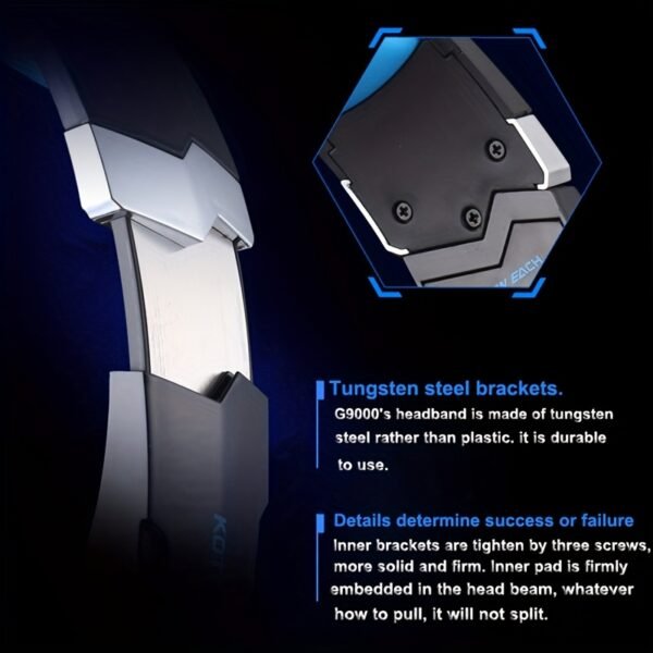 G9000 LED Light Wired Gaming Headset with Noise Reduction Microphone