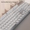EWEADN Retro Punk Mechanical Gaming Keyboard with LED Backlight