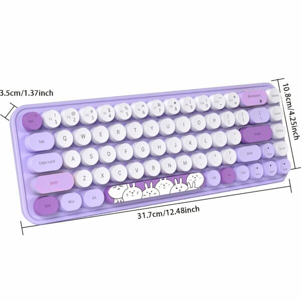 2a715b22-e998-44b7-970e-12e36d35f745.jpg 2.4G Wireless Retro Keyboard and Mouse Set with 68-Key Round Keycaps for Laptop PC