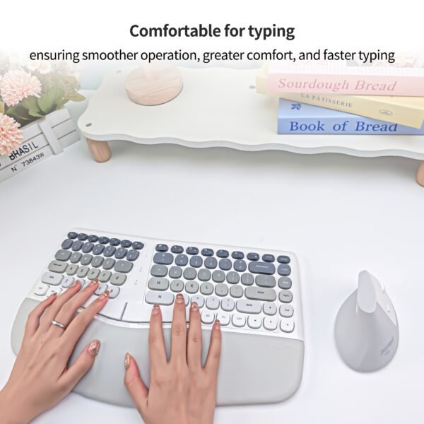 MOFII BOMI Wireless Keyboard and Mouse Combo 2.4G Stable Connection for Office & Home