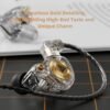QKZ ENZO PRO 3.5mm Detachable Dynamic Resin In-Ear Monitor Earphones with L-Shaped Plug