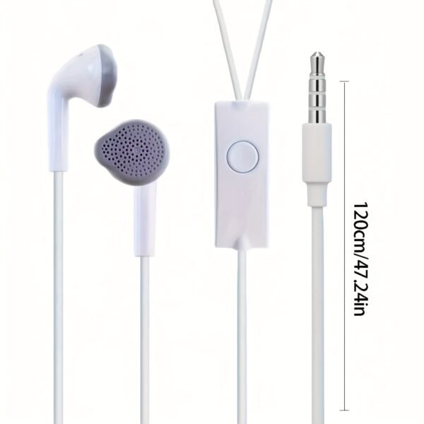 3.5mm Wired Earbuds with Microphone Comfortable Stereo Earphones for Calls & Music