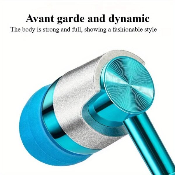 3.5mm HiFi Stereo Wired In-Ear Earphones Noise Cancelling Sports Music Headphones
