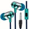 3.5mm HiFi Stereo Wired In-Ear Earphones Noise Cancelling Sports Music Headphones