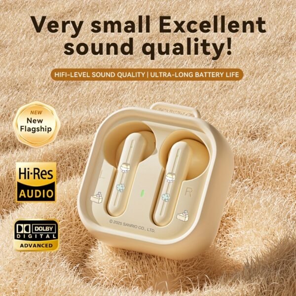 Sanrio Wireless Cat Ear Headphones Cute Bluetooth Over-Ear Headset