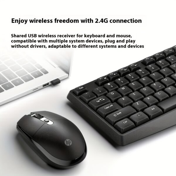 HP Wireless Keyboard and Mouse Combo for Office Laptop & Desktop PC