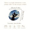 1pc Black Cat Starry Night Mouse Pad