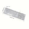 EWEADN Retro Punk Mechanical Gaming Keyboard with LED Backlight