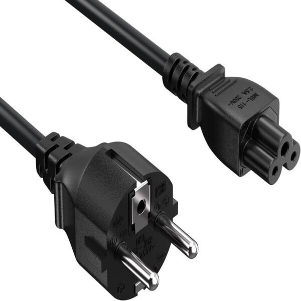 H2a03f30f0b204c7faebafd025e1b485bT.jpg 1.5M / 1.8M EU Plug C5 2-Pin AC Laptop Power Cord – IEC Computer Charger Extension Cable