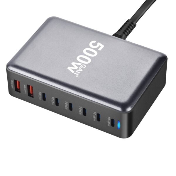 H2f3eed03cfec4bd1b1b0e2df70432f20Y-scaled-1.jpg 500W Fast Charging Station – 8-Port USB Multi-Device Charger with PD 3.0 & Quick Charge 3.0