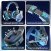 SY830mv Gaming Headset with Mic – High-Quality Bass 3D Stereo Headphones for PC & PS4
