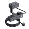 H5611b3457cd6442a935c0f1fd1918878i.jpg Dual-Layer Desktop Edge Mount Surge Protector – 13 AC Outlets, 4 USB Ports (2 USB-C) for Office & Home