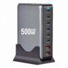 H672b2d0911a54596a63f966b517b8e9fG.jpg 500W Fast Charging Station – 8-Port USB Multi-Device Charger with PD 3.0 & Quick Charge 3.0