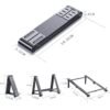 Small Foldable Aluminum Laptop & Tablet Stand – Portable Metal Notebook and Mobile Holder for MacBook, iPad, and Smartphones