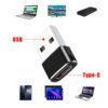 USB to USB-C Adapter – Type-C Female to USB Male Converter for Car Chargers, Hard Drives, Phones & Tablets