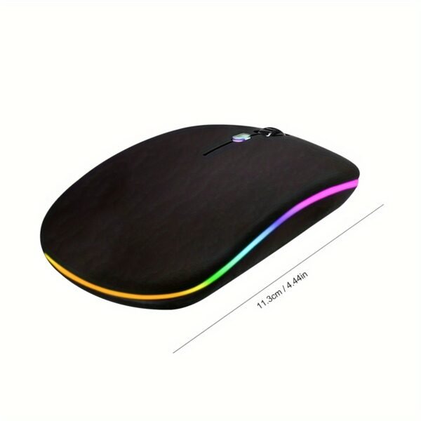 Dual-Mode Wireless Mouse Bluetooth & 2.4G Rechargeable Mouse for Laptop PC Tablet