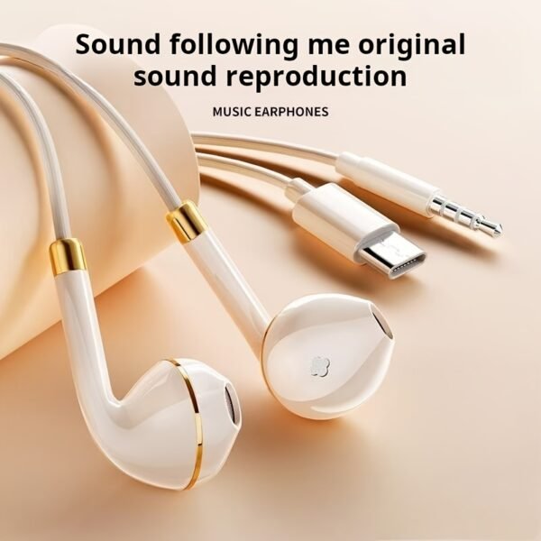 Wired Headphones with Microphone Stereo Over-Ear Headset for Music & Calls