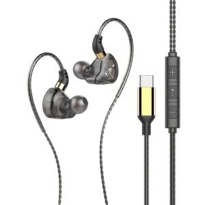 In-Ear Wired Earphones Comfortable Direct Insert Earbuds for Daily Music Use
