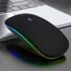 Dual-Mode Wireless Mouse Bluetooth & 2.4G Rechargeable Mouse for Laptop PC Tablet