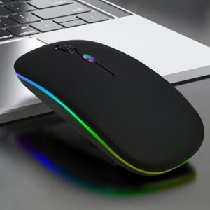 Dual-Mode Wireless Mouse Bluetooth & 2.4G Rechargeable Mouse for Laptop PC Tablet