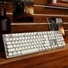 EWEADN Retro Punk Mechanical Gaming Keyboard with LED Backlight