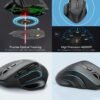 1pc E-YOOSO X-31 2.4G wireless mouse with 6 keys 800/1200/1600/2000/4800 five-speed CPI for business office self-sleep mouse