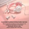 SY-G35 Cute Cat Ear Gaming Headset Wired Over-Ear Headphones with Microphone