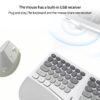 MOFII BOMI Wireless Keyboard and Mouse Combo 2.4G Stable Connection for Office & Home