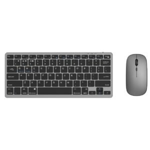 Dual-Mode Wireless Keyboard and Mouse Combo 2.4G + Bluetooth Rechargeable Silent Keyboard Set